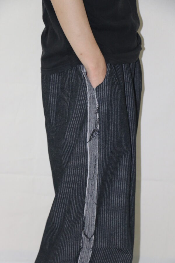 Nix | 🇰🇷 不修邊剪裁打褶長褲