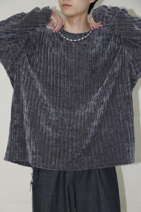 Nix | 🇰🇷 絨毛反車線長袖上衣