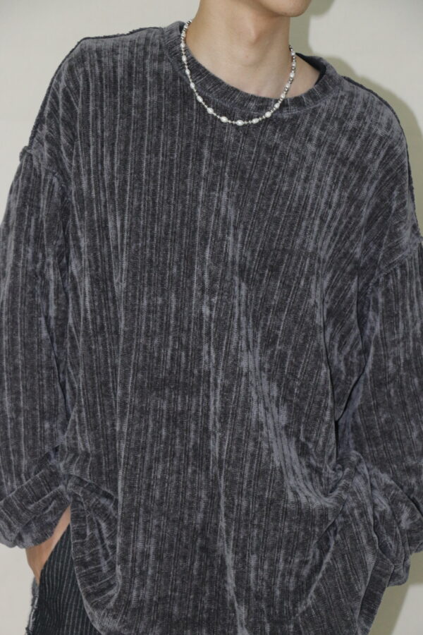 Nix | 🇰🇷 絨毛反車線長袖上衣