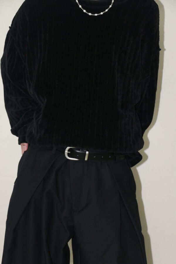 Nix | 🇰🇷 絨毛反車線長袖上衣