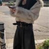 Nix | 🇰🇷 不對稱斜裁 街頭不收邊牛仔裙