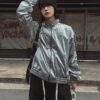 Nix | 🇰🇷 雙線銀幕 科技感 Y2K外套