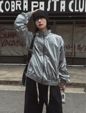 Nix | 🇰🇷 雙線銀幕 科技感 Y2K外套