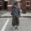 Nix | 🇰🇷 街頭破壞迷彩 七分褲