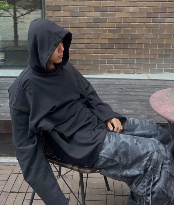 Nix | 🇰🇷 灰白迷彩 戰術抽繩褲