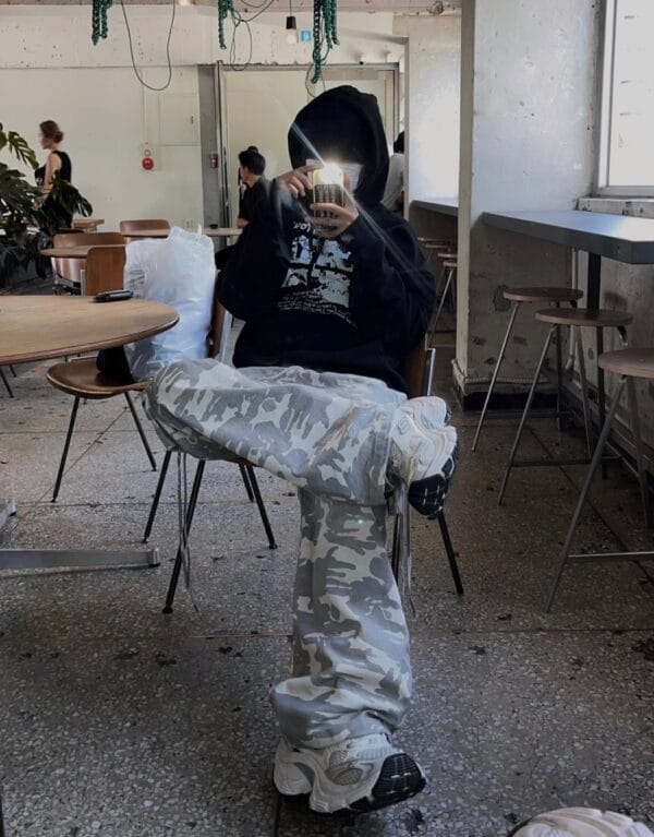 Nix | 🇰🇷 灰白迷彩 戰術抽繩褲