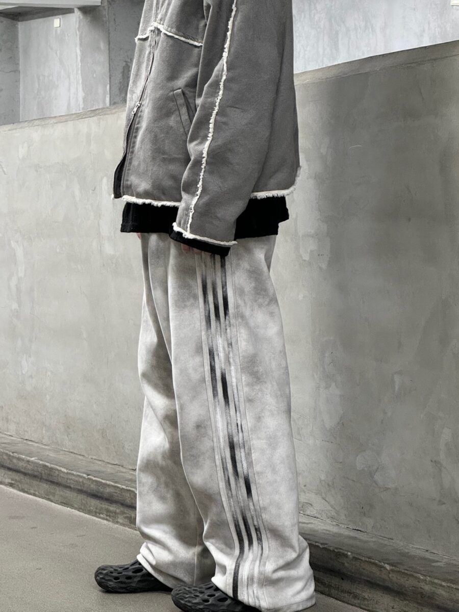 Nix | 🇰🇷 髒霧染三線長褲