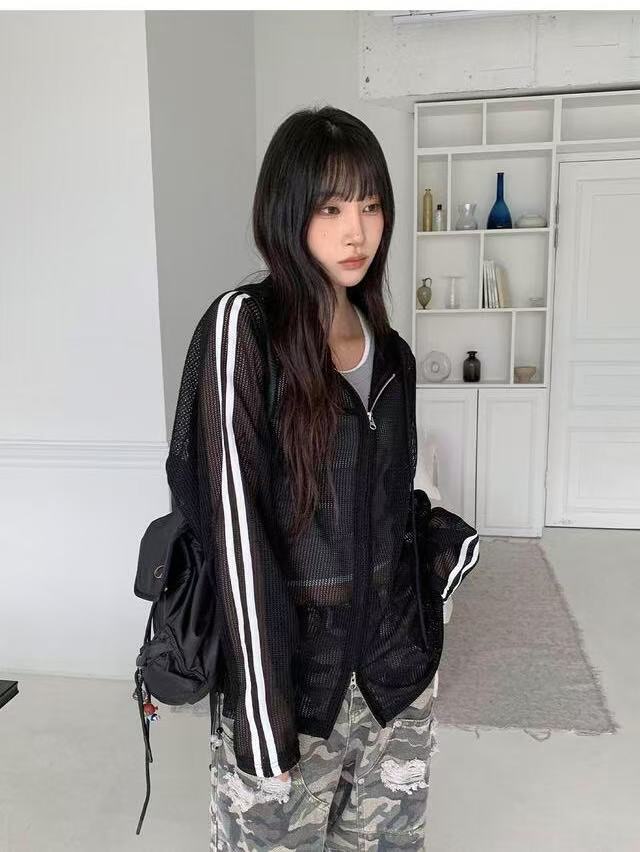 Nix | 🇰🇷 微透視細網針織外套