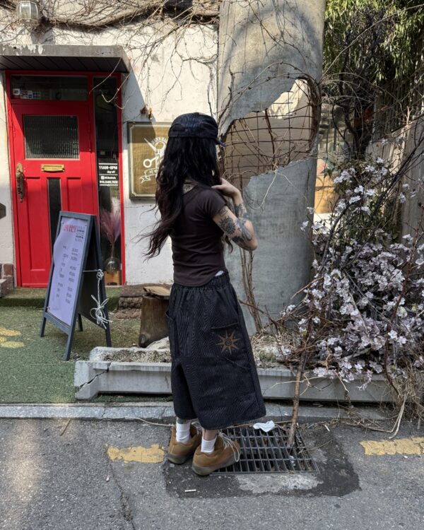 0c0aa006e57086c2ceb524234cee42a0 Nix | 🇰🇷太陽圖騰 直紋七分褲