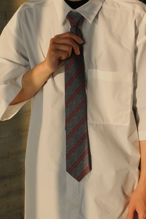 Nix | 🇰🇷 浴火鳳凰 紅灰斜紋領帶