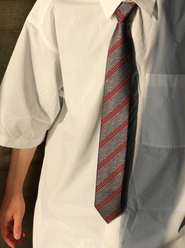 Nix | 🇰🇷 浴火鳳凰 紅灰斜紋領帶