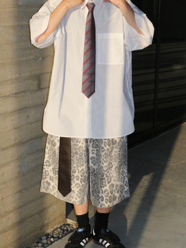 Nix | 🇰🇷 霧霾豹紋七分短褲