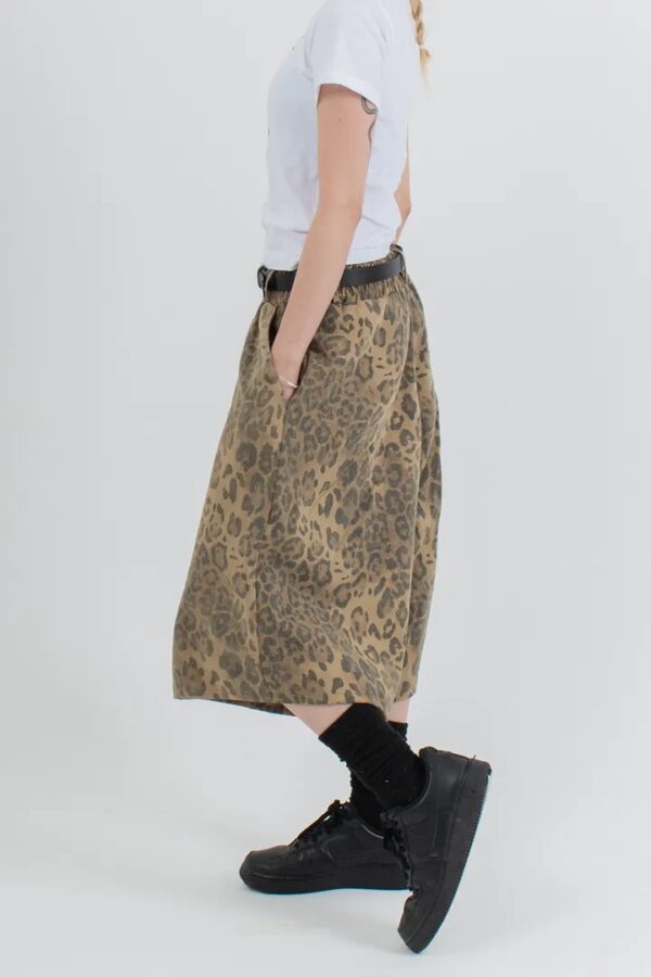 Nix | 🇰🇷 霧霾豹紋七分短褲