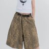 Nix | 🇰🇷 霧霾豹紋七分短褲