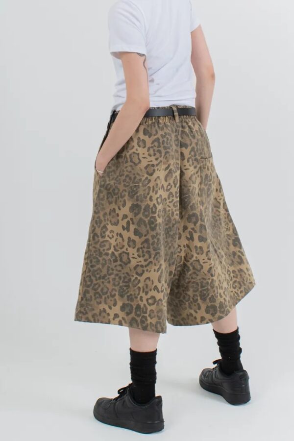 Nix | 🇰🇷 霧霾豹紋七分短褲