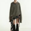 Nix | 🇰🇷RAUCOHOUSE 針織破壞連帽上衣