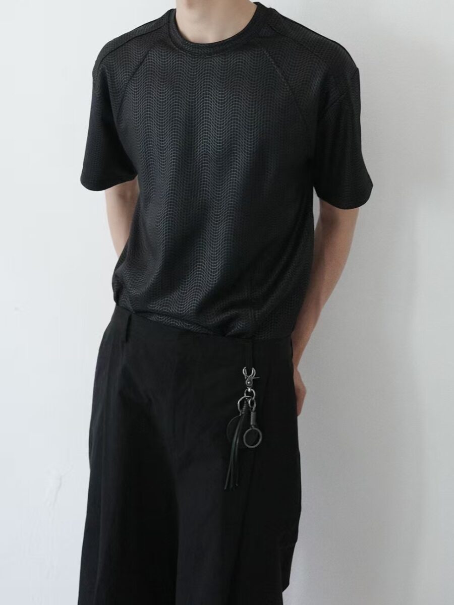 Nix | 🇰🇷 黑曼巴 蛇紋結構短袖上衣