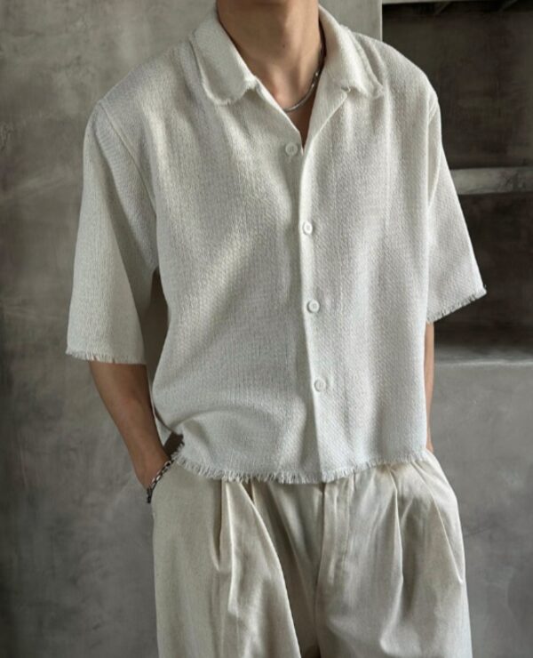 Nix｜🇰🇷 小香風流蘇短版襯衫