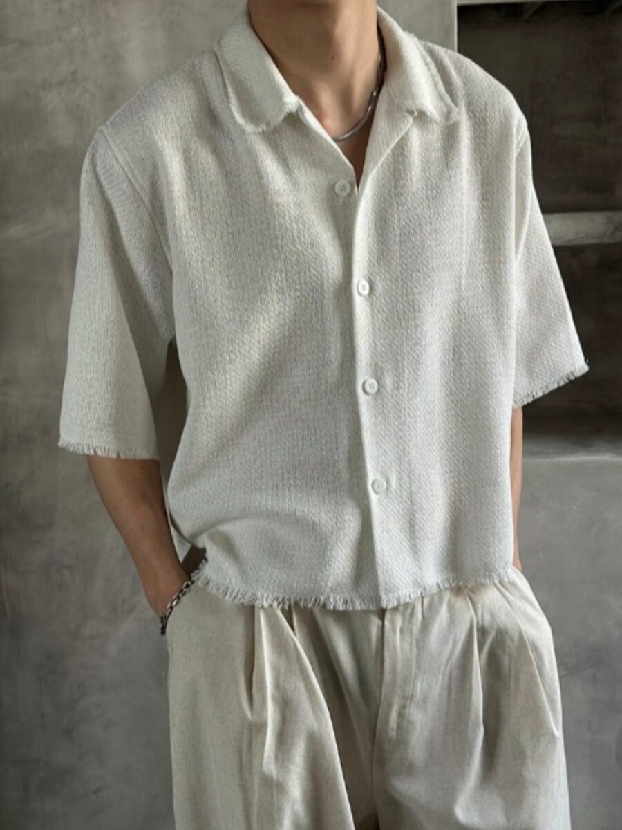 Nix｜🇰🇷 小香風流蘇短版襯衫