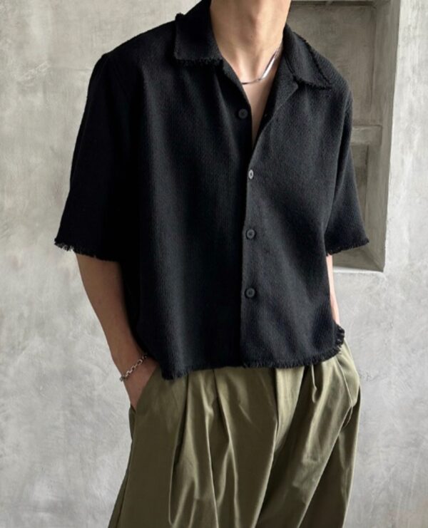 Nix｜🇰🇷 小香風流蘇短版襯衫