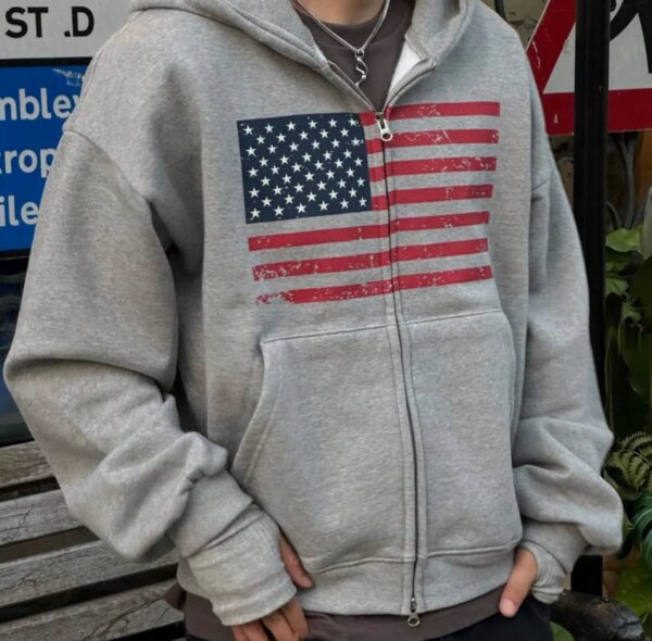 Nix｜🇰🇷 殘碎美國 寬短版連帽外套