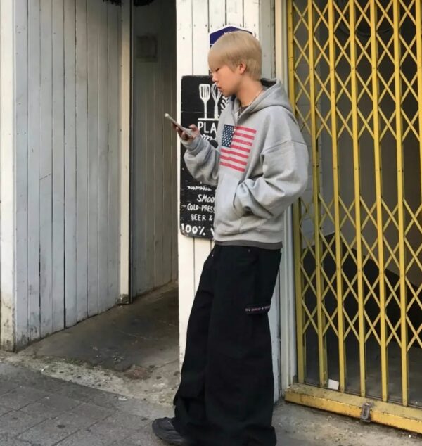 Nix｜🇰🇷 殘碎美國 寬短版連帽外套