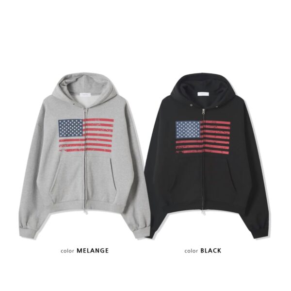 Nix｜🇰🇷 殘碎美國 寬短版連帽外套