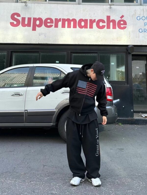 Nix｜🇰🇷 殘碎美國 寬短版連帽外套