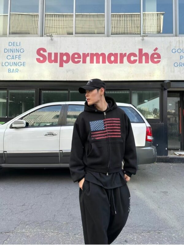 Nix｜🇰🇷 殘碎美國 寬短版連帽外套