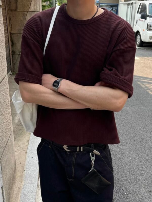 Nix | 🇰🇷 華夫格 Boxy tee 寬短版上衣