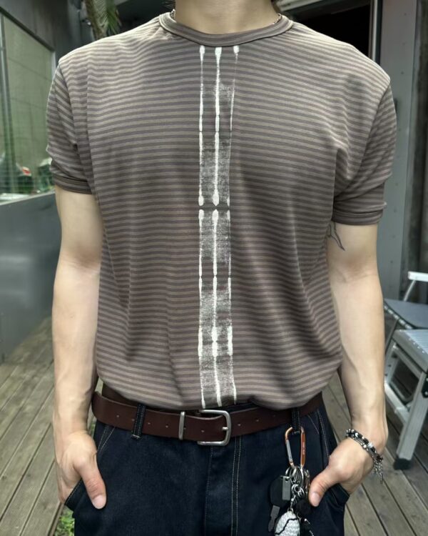 Nix | 🇰🇷 煙灰條紋修身上衣