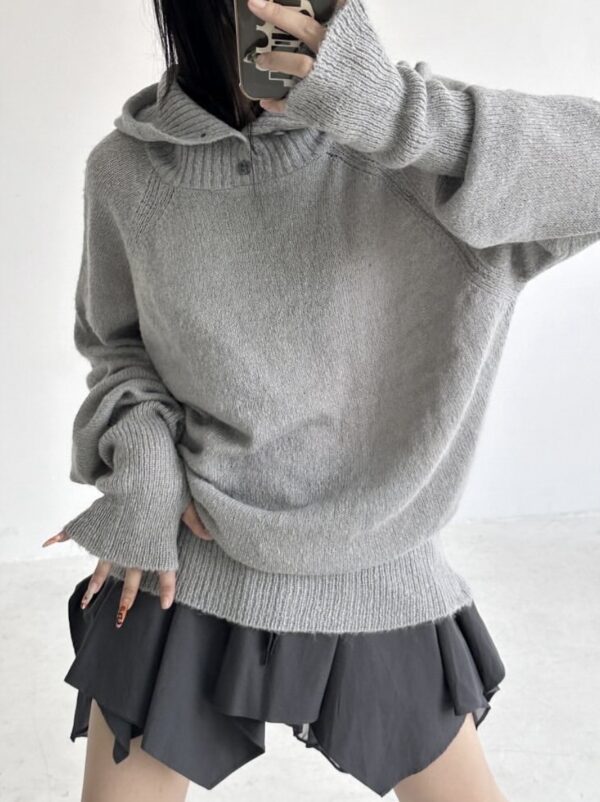 Nix | 🇰🇷 馬海毛巴拉克拉法連帽上衣