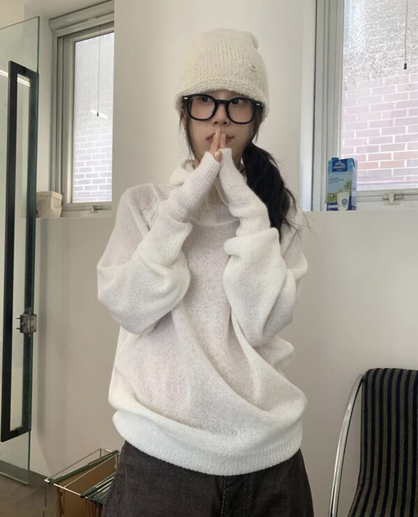 Nix | 🇰🇷 馬海毛巴拉克拉法連帽上衣