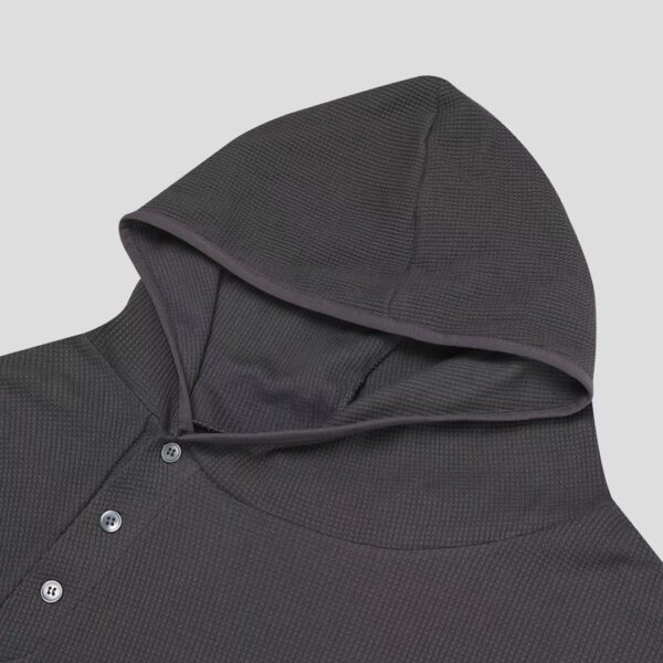 Nix | 🇰🇷 華夫格側鈕扣連帽上衣