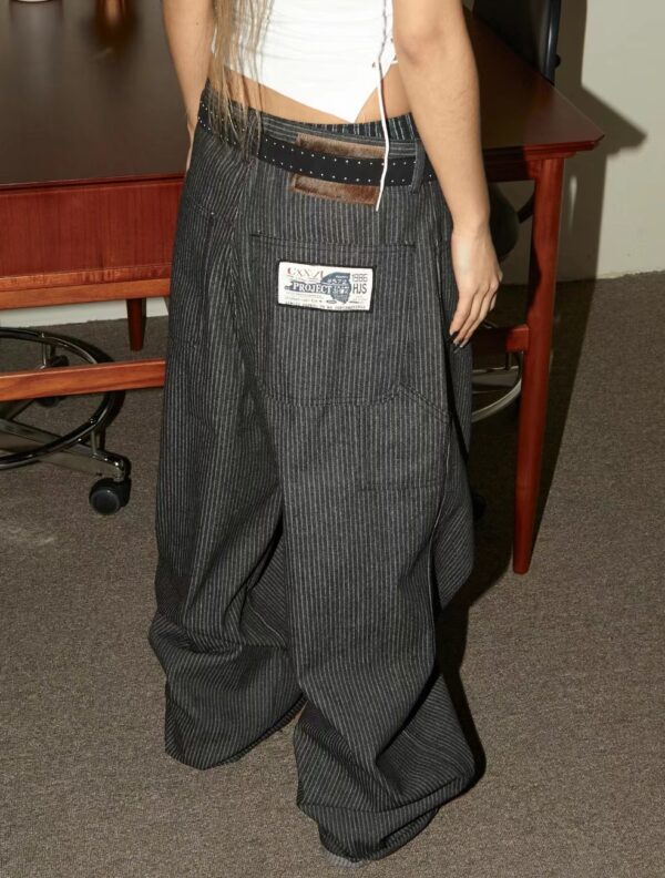 Nix | 🇰🇷 細條紋經典丹寧套裝