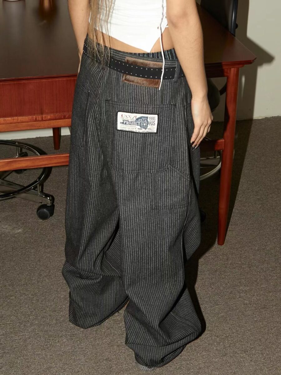 Nix | 🇰🇷 細條紋經典丹寧套裝