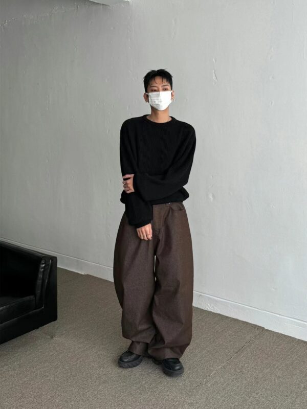 Nix | 🇰🇷 寬鬆丹寧闊腿牛仔褲