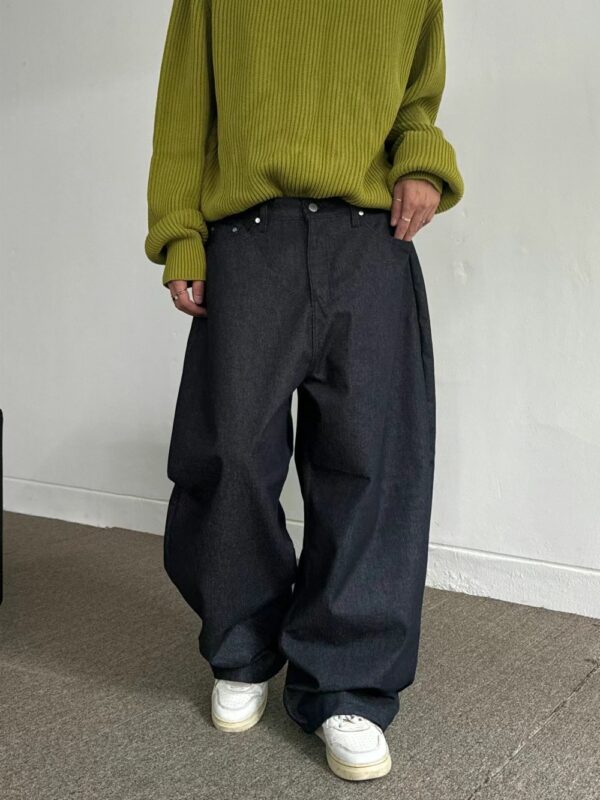 Nix | 🇰🇷 寬鬆丹寧闊腿牛仔褲