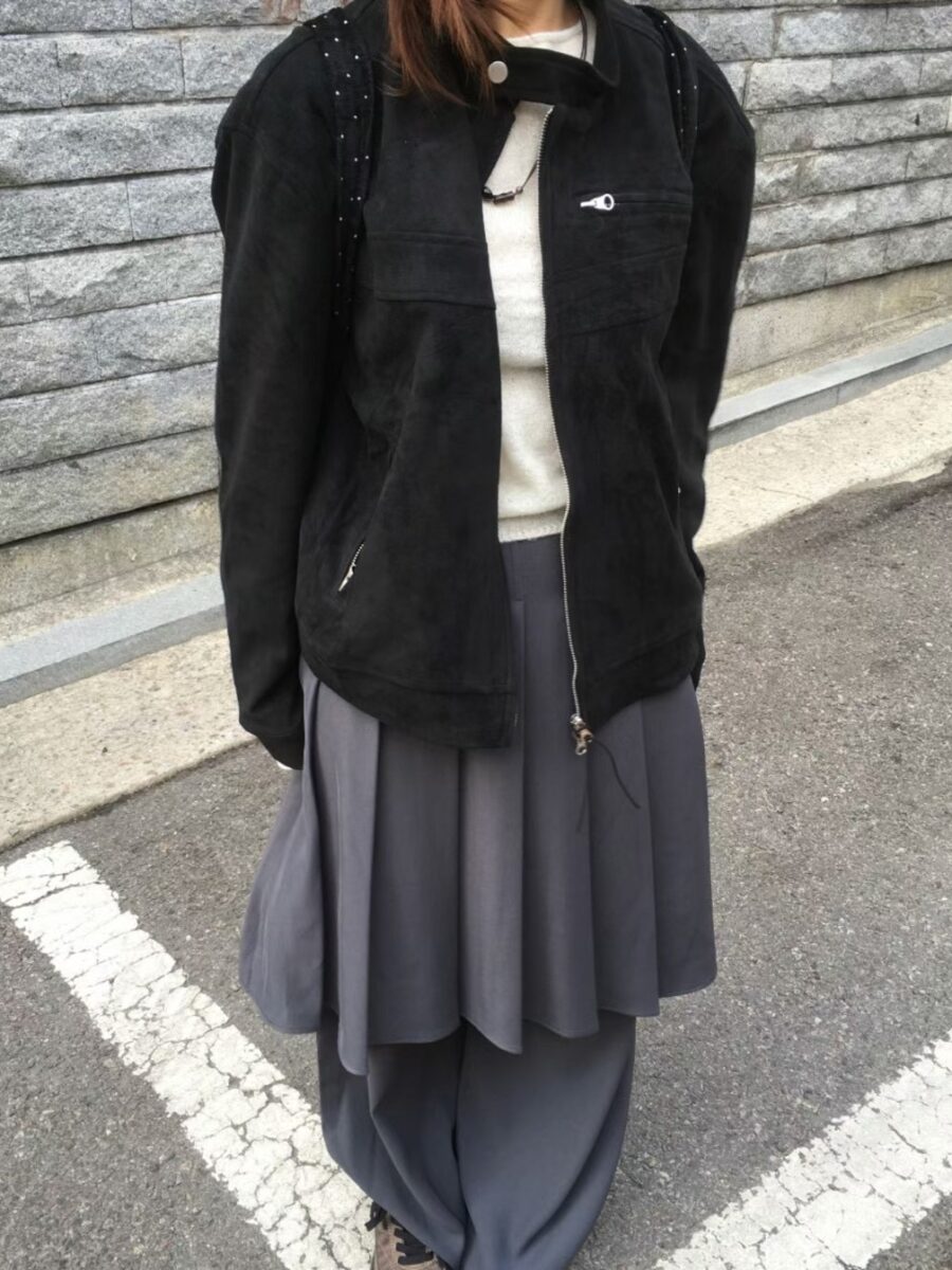 Nix | 🇰🇷 麂皮賽車夾克外套