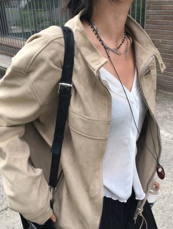 Nix | 🇰🇷 麂皮賽車夾克外套