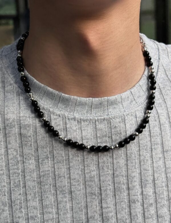 Nix | 🇰🇷 黑隕石瑪瑙珍珠項鍊