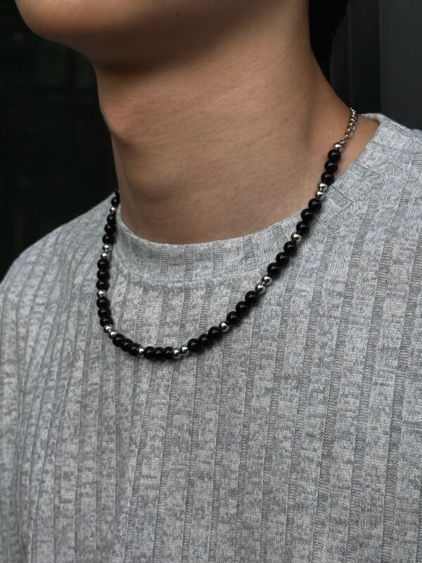 Nix | 🇰🇷 黑隕石瑪瑙珍珠項鍊