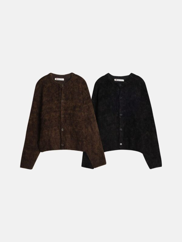 Nix | 🇰🇷 雪絨毛短版針織外套