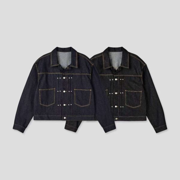Nix | 🇰🇷 铆釘短版牛仔外套