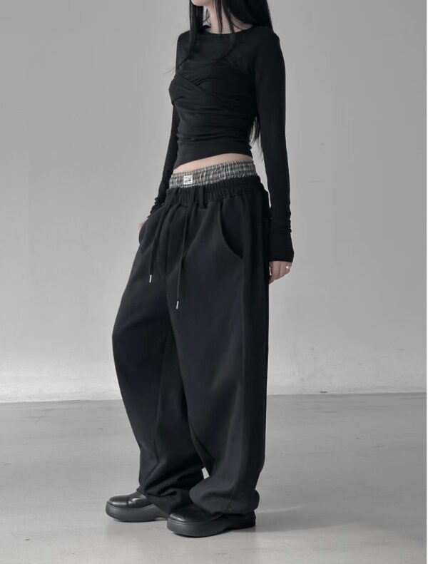 Nix | 🇰🇷 雙褲頭寬鬆棉褲