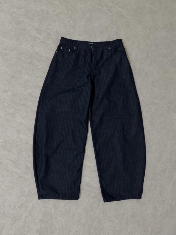 Nix | 🇰🇷 铆釘丹寧條紋長褲