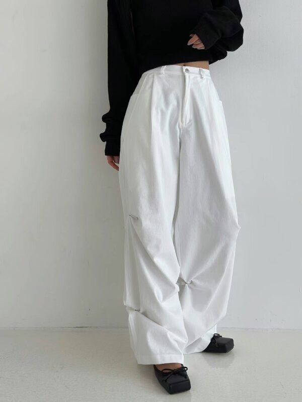 Nix | 🇰🇷 後鬆緊金屬釦長褲