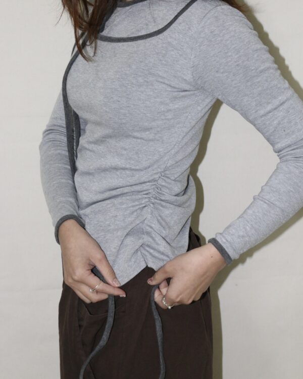 Nix | 🇰🇷 單肩綁帶多層次上衣