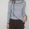 Nix | 🇰🇷 單肩綁帶多層次上衣