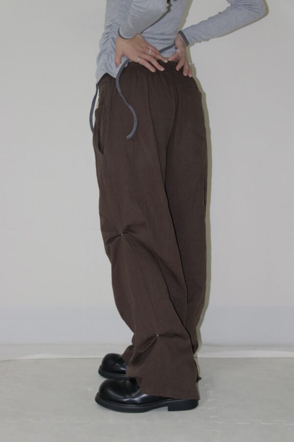 Nix | 🇰🇷 後鬆緊金屬釦長褲